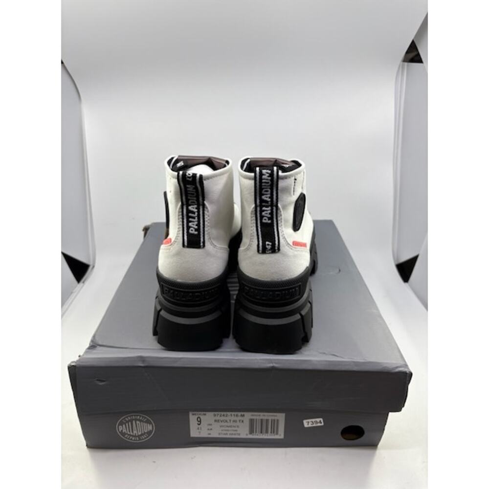NEW Palladium Revolt Hi TX Ankle Boot 97242-116-M Start White Womens Size 9 - Picture 7 of 9